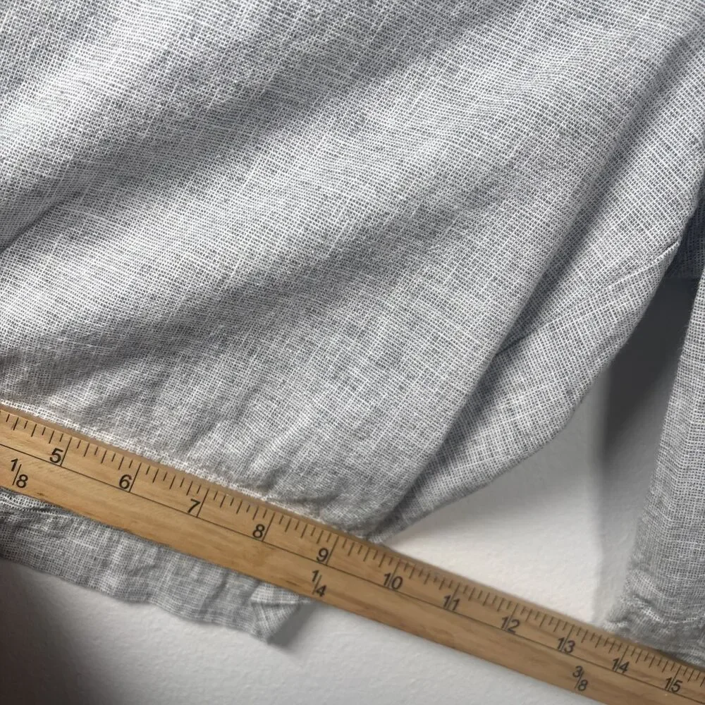 Goodfellow Shorts Mens 36 Linen Blend Gray Chambray 9
